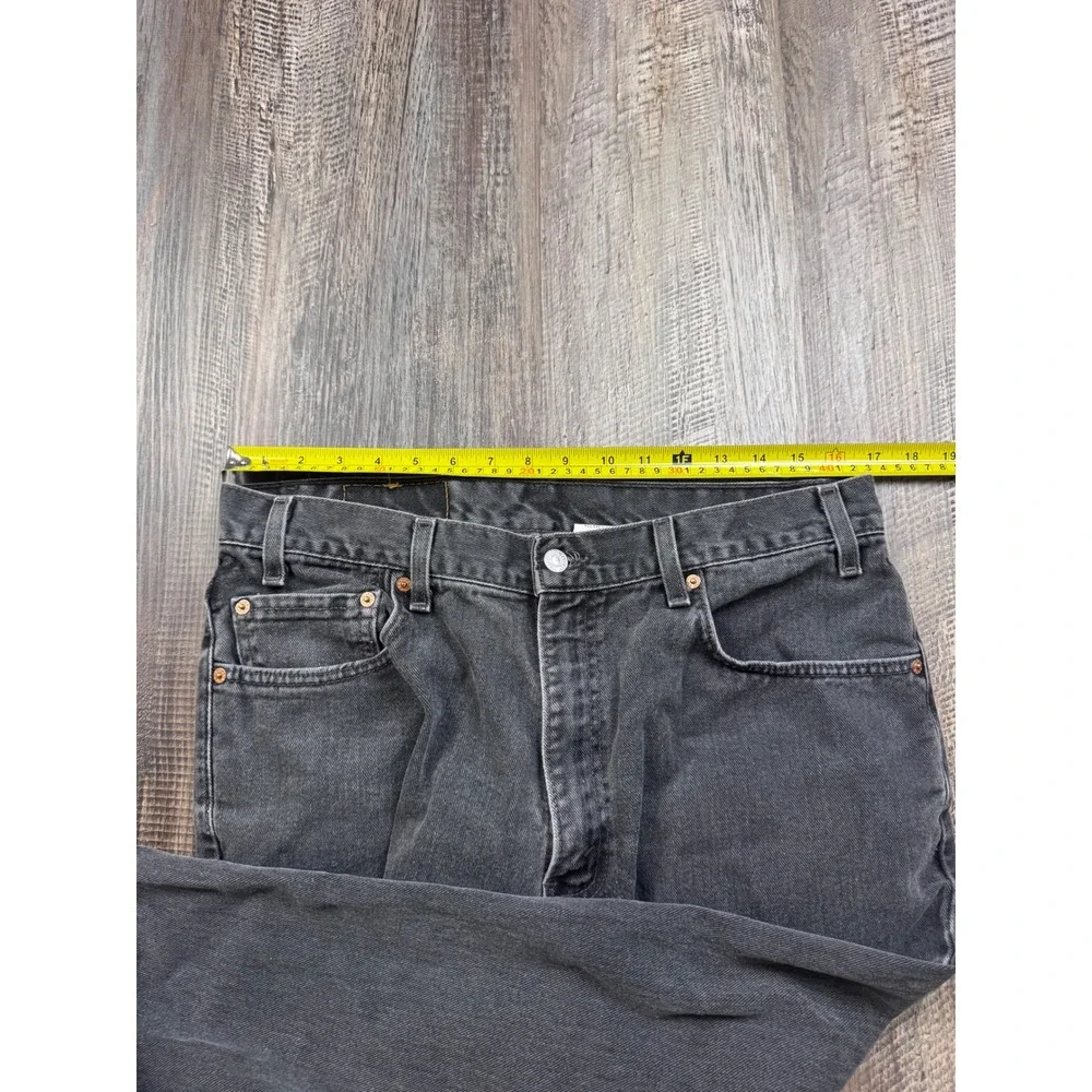Vintage Levis 550 Relaxed Fit Black Jeans Mens 36x36 Made in USA 550-0260